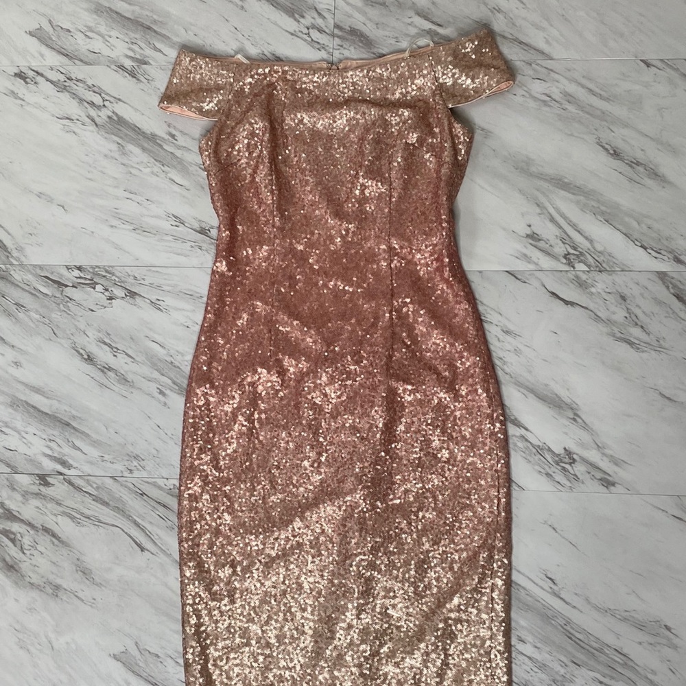 Vince Camuto Pink Ombré Sequin Cocktail